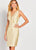 Social Occasions by Mon Cheri - 119831 Plunging V-Neck Empire Dress In Yellow