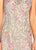 Social Occasions by Mon Cheri - 119832 Embroidered Bateau Sheath Dress In Silver and Multi-Color