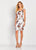 Social Occasions by Mon Cheri - 119834 Floral Printed Jersey Dress In White and Multi-Color