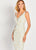 Social Occasions by Mon Cheri - 119836 Beaded V-neck Sheath Dress In Gold