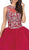 Dancing Queen - 1199 Bedazzled Jewel Neck Quinceanera Ballgown In Red