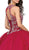 Dancing Queen - 1199 Bedazzled Jewel Neck Quinceanera Ballgown In Red