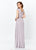 Montage, Ivonne D by Mon Cheri - 119934 Pleated V-Neck A-Line Gown In Gray