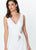 Montage, Ivonne D by Mon Cheri - 119936 Shirr-Front Overskirt Jumpsuit In White