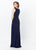Montage, Ivonne D by Mon Cheri - 119938 Fitted Pleated Evening Dress In Blue