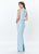 Montage, Ivonne D by Mon Cheri - 119943 Floral Jewel Column Gown In Blue and Green