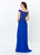Montage, Ivonne D by Mon Cheri - 119944W Portrait Neckline Beaded Gown In Blue