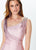 Montage, Ivonne D by Mon Cheri - 119950 Asymmetrical Draped Gown In Pink and Gray