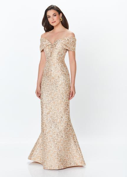Montage, Ivonne D by Mon Cheri - 119955 Off-Shoulder Trumpet Gown In Gold