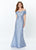 Montage, Ivonne D by Mon Cheri - 119955 Off-Shoulder Trumpet Gown In Blue