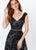 Montage, Ivonne D by Mon Cheri - 119957 Embroidered Lace A-line Dress In Black and Gray