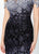 Montage, Ivonne D by Mon Cheri - 119958 Ombre Lace Trumpet Dress In Black and Gray