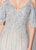 Montage, Ivonne D by Mon Cheri - 119D46 Beaded Cold Shoulder Gown In Silver and Nude