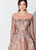 Montage, Ivonne D by Mon Cheri - 119D47A Beaded Illusion Bateau Gown In Pink and Multi-Color