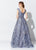 Montage, Ivonne D by Mon Cheri - 119D50W Embroidered Tulle Ballgown In Blue