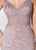 Montage, Ivonne D by Mon Cheri - 119D52 Embroidered Feathered Dress In Pink and Blue