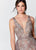Montage, Ivonne D by Mon Cheri - 119D56 Embroidered Gown with Train In Brown and Nude