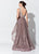 Montage, Ivonne D by Mon Cheri - 119D56 Embroidered Gown with Train In Brown and Nude