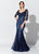 Montage, Ivonne D by Mon Cheri - 119D57W Glitter Tulle Trumpet Gown In Blue