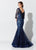 Montage, Ivonne D by Mon Cheri - 119D57 Glitter Tulle Trumpet Gown In Blue