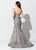 Montage, Ivonne D by Mon Cheri - 119D58 Appliqued Trumpet Gown  In Gray