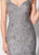 Montage, Ivonne D by Mon Cheri - 119D58 Appliqued Trumpet Gown  In Gray