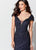 Montage, Ivonne D by Mon Cheri - 119D59W Plunging Sweetheart Dress In Blue