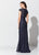Montage, Ivonne D by Mon Cheri - 119D59 Plunging Sweetheart Dress In Blue