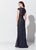 Montage, Ivonne D by Mon Cheri - 119D59W Plunging Sweetheart Dress In Blue