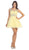 Stunning Beaded Illusion Neck Cocktail Dress