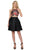 Poly USA - 8266 Two Piece Multi-Colored Embroidered A-line Dress