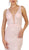 May Queen - RQ7607 Beaded Mesh Mermaid Long Gown In Pink
