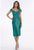Gia Franco - 12005SH Tiered Off-Shoulder Lace Cocktail Dress In Green