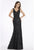 Gia Franco - 12007 Adorned Floral Lace Trumpet Gown In Gray