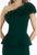 Gia Franco - 12015 Ruffled Asymmetric One-Shoulder Sheath Gown In Green