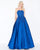 Mac Duggal - 12025M Embroidered Strapless Ballgown In Blue