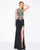 Mac Duggal - 12026R Pearl Ornate High Halter Sheath Gown In Black