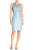Adrianna Papell - Bateau Neck Viscose Dress with Jacket 11254090 in Blue