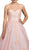 Dancing Queen - 1204 Strapless Embellished Sweetheart Prom Ballgown In Pink