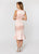 Ashley Lauren - 1205 Tea Length Evening Dress in Pink