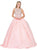 Dancing Queen - 1205 Embellished Jewel Quinceanera Gown in Pink