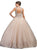Dancing Queen - 1205 Embellished Jewel Quinceanera Gown in Neutral