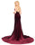 Mac Duggal - 12079R Plunging Strapless Evening Gown in Red