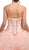 Dancing Queen - 1208 Strapless Bedazzled Quinceanera Ballgown In Orange