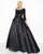 Mac Duggal - Embellished Long Sleeves Ballgown 12093R In Black