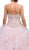 Dancing Queen - 1210 Strapless Jeweled Sweetheart Ruffled Quinceanera Ballgown In Pink