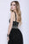 Shail K - 12103 Plunging V-Neck Embellished Tulle Gown In Black