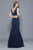 Shail K - 12104 Two-Piece Sequined Tulle Trumpet Gown In Blue