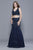 Shail K - 12104 Two-Piece Sequined Tulle Trumpet Gown In Blue