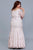 Shail K - 12108W Sequined Off-Shoulder Mermaid Gown In Pink